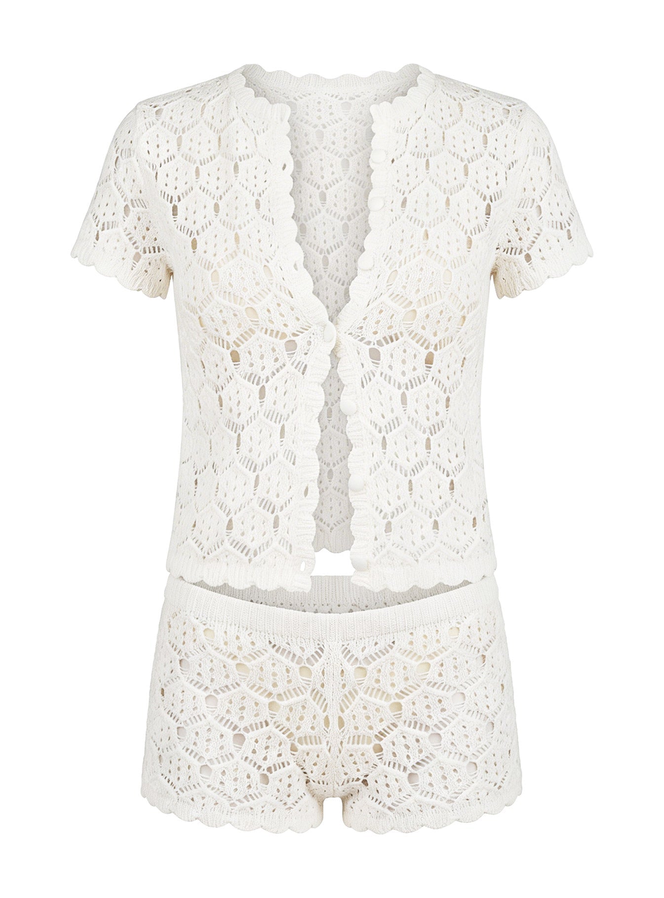 Sun Still Shines Crochet Set White