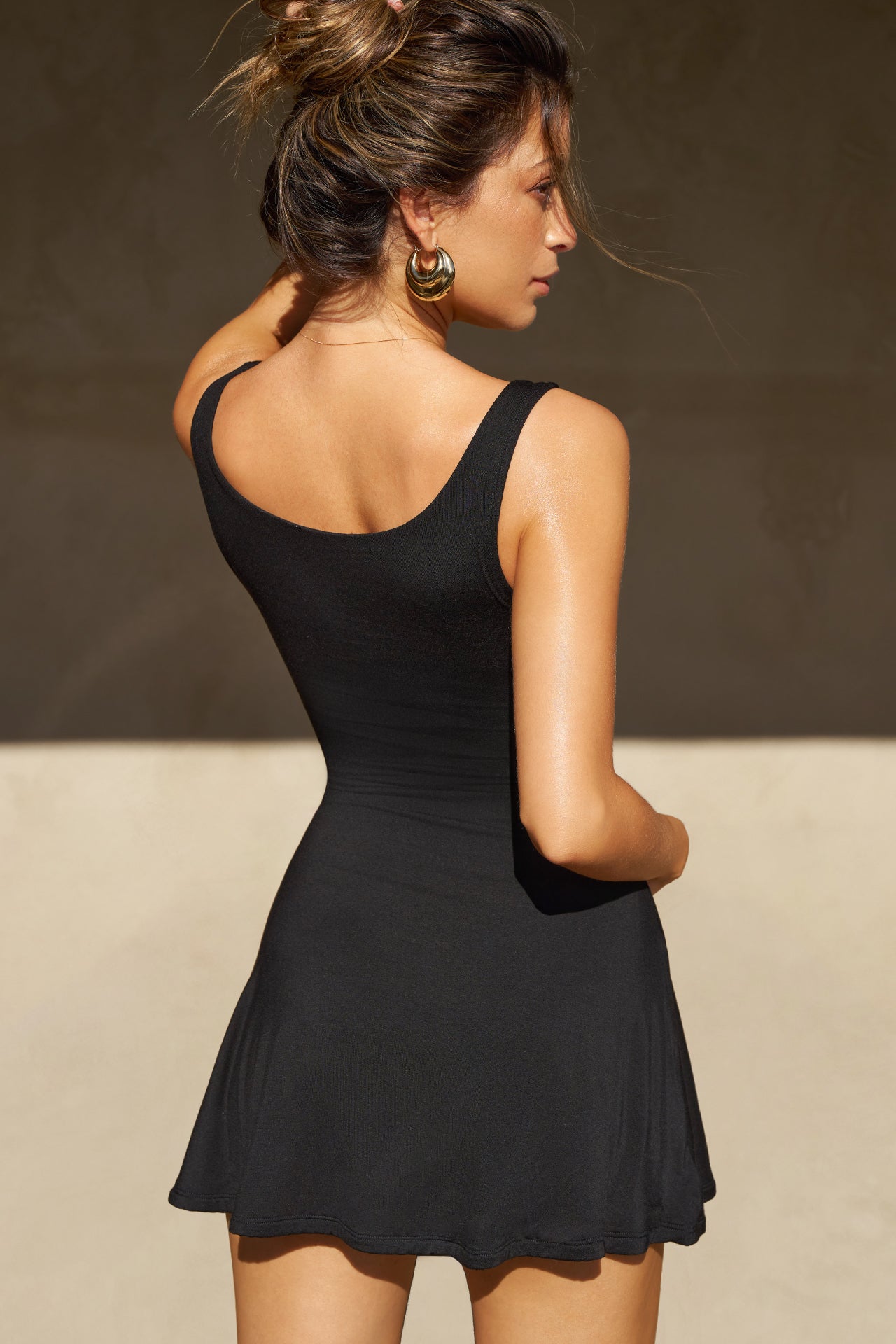 Boatneck Mini Dress