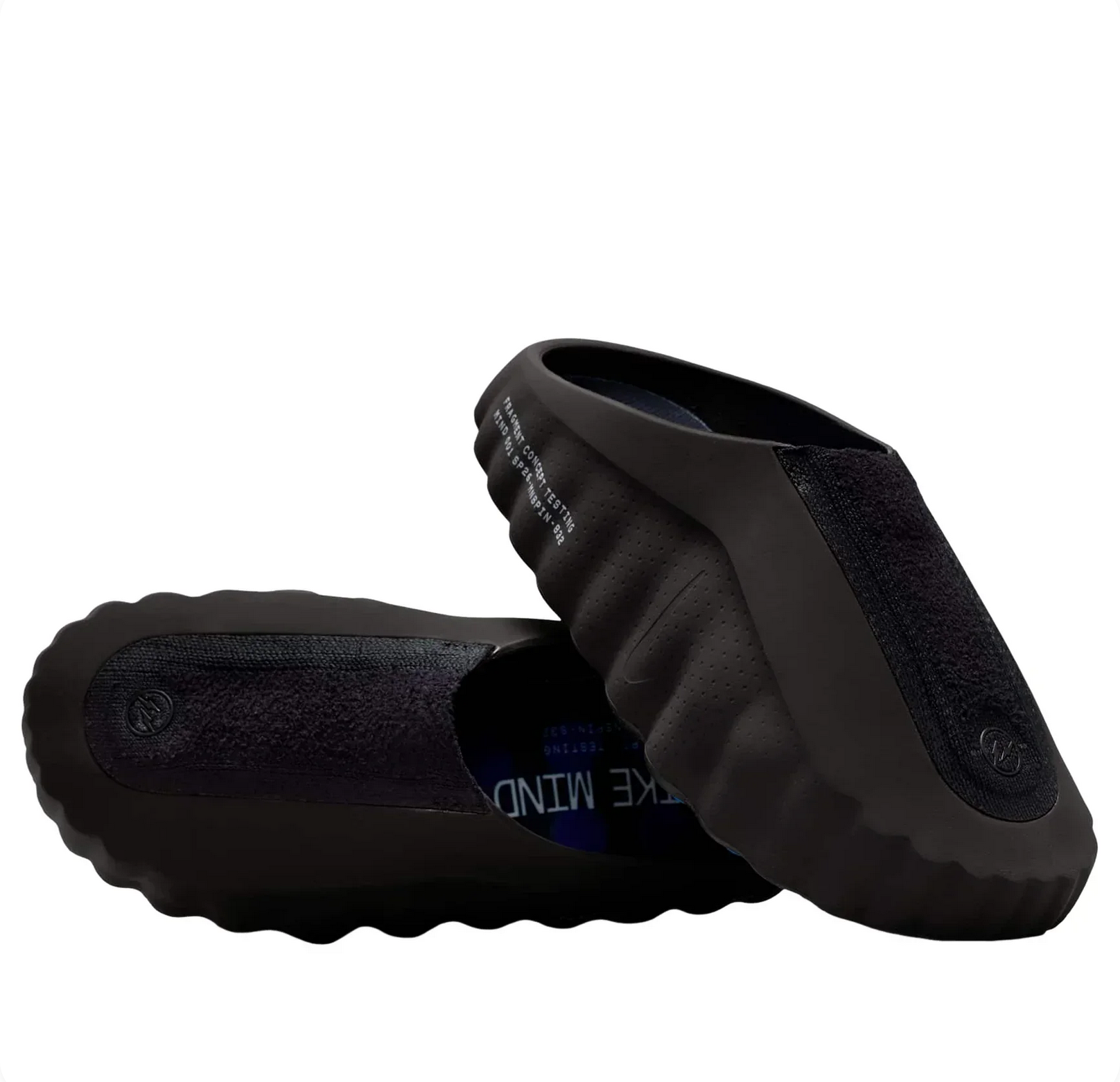 NIke Mind 001 Pregame Mules Fragment Black